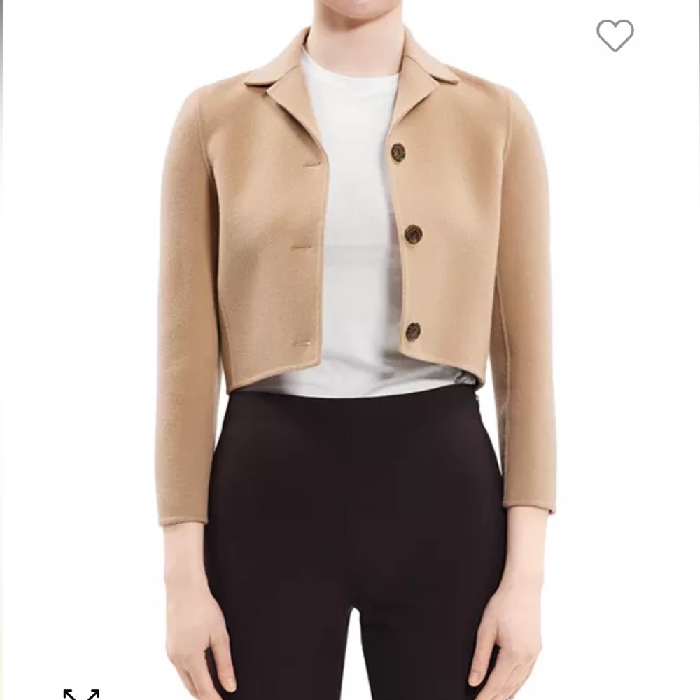 Theory Cropped Wool Jacket